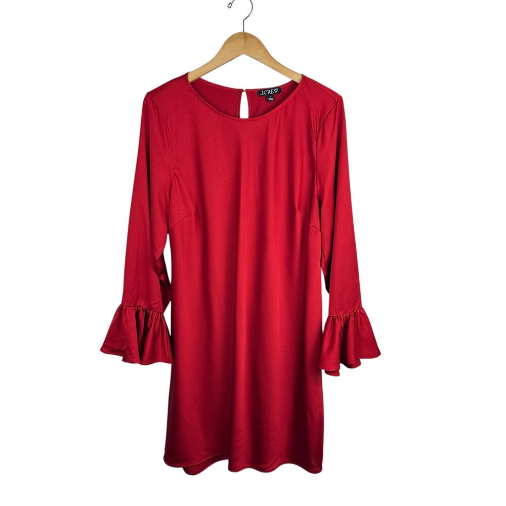 J. Crew Red Winter Garden Dress